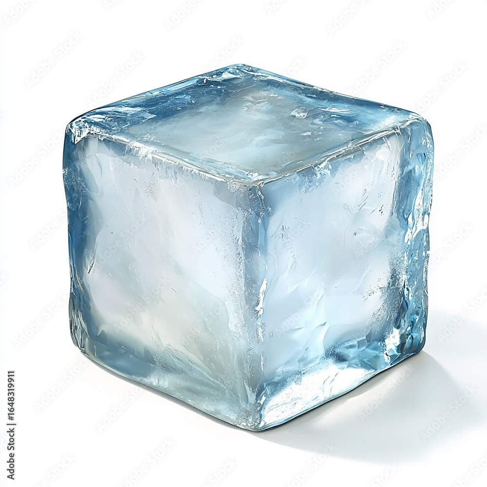 Obraz premium ice cube isolated on white background