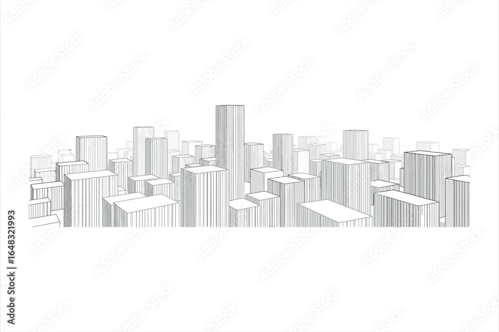 Obraz premium Cityscape Sketch