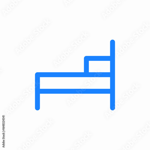 bunk bed furniture icon sign vector