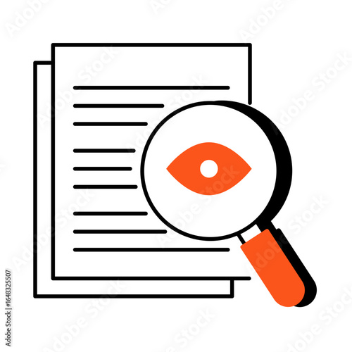 Readability icon – Easy-to-read text for improved user experience. SEO-focused content readability. Vector icon.