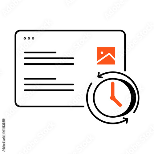 Live Update icon – Real-time website updates for SEO. Optimized for search visibility. Vector icon.