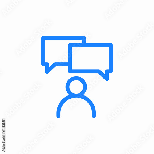 conversation chat icon sign vector