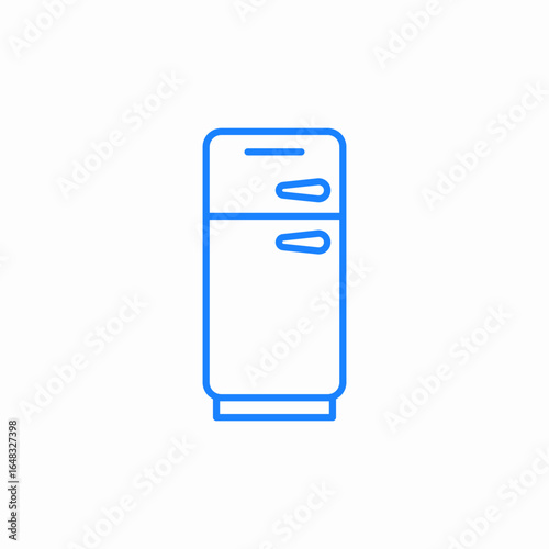 fridge cold storage icon sign vector