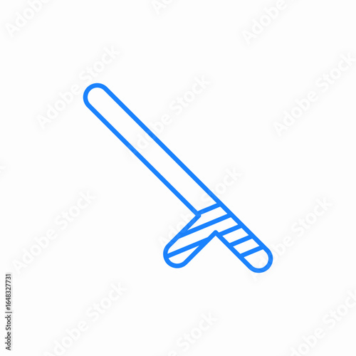 hockey stick sports icon sign vector