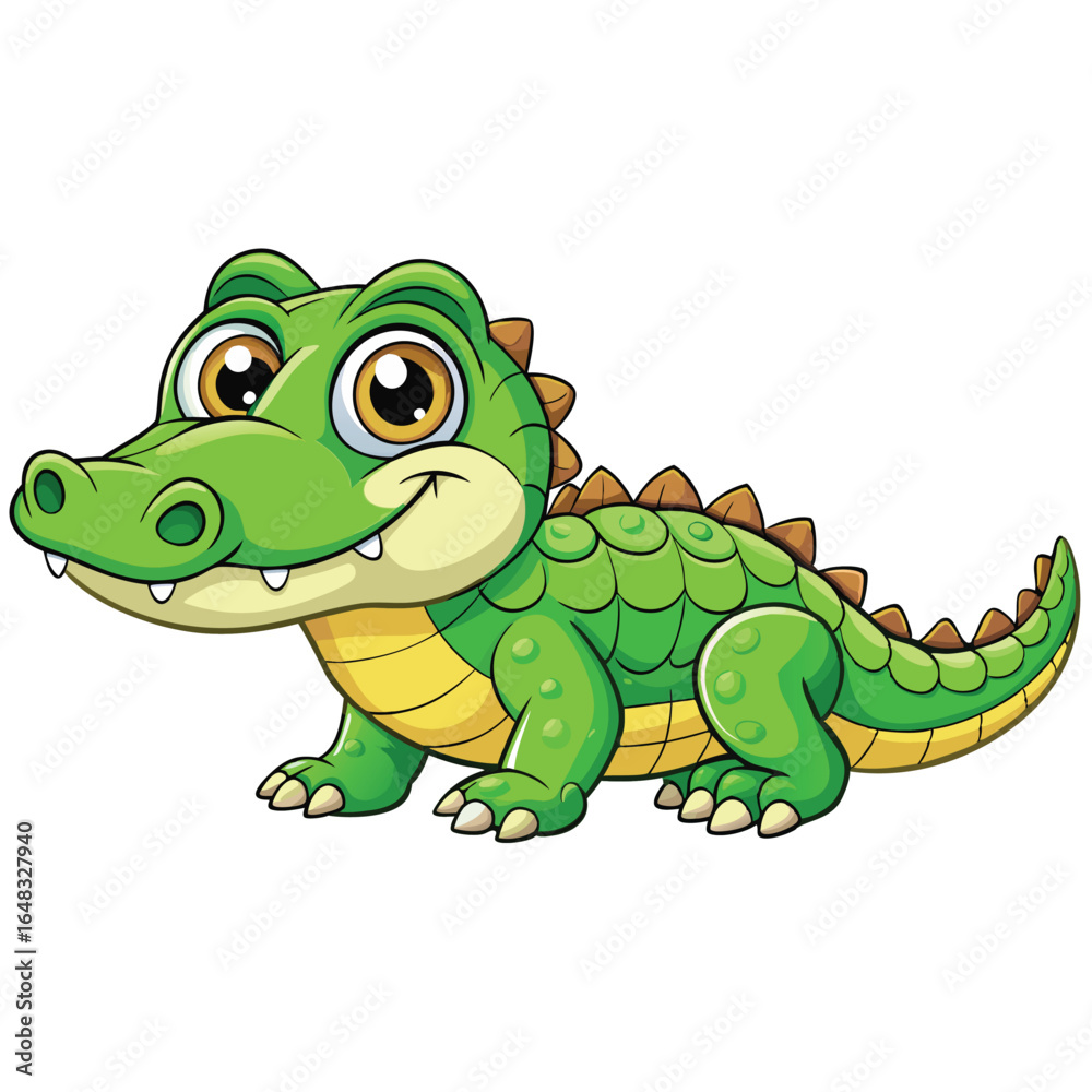 Fototapeta premium Vector Crocodile