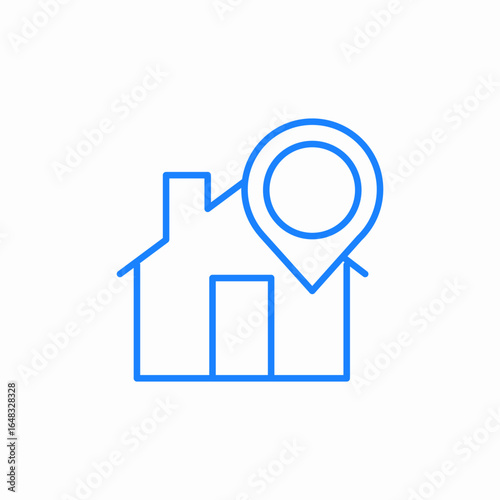 location house address icon sign vector