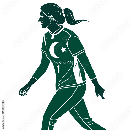silhouette of a woman  player