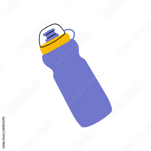Colorful water bottle design with a simple and modern appearance