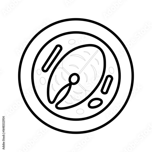 out line coloring black and white thai food 
