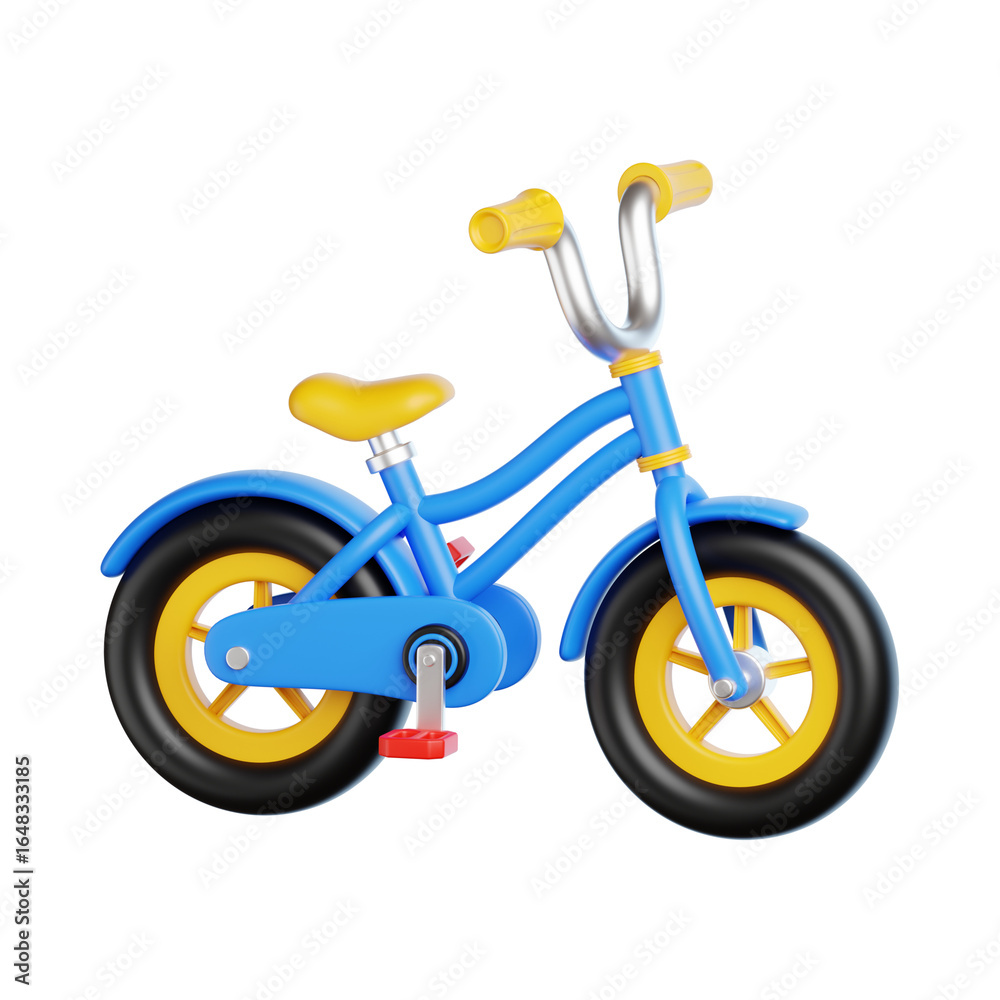 Fototapeta premium 3d bike isolated on transparent background 