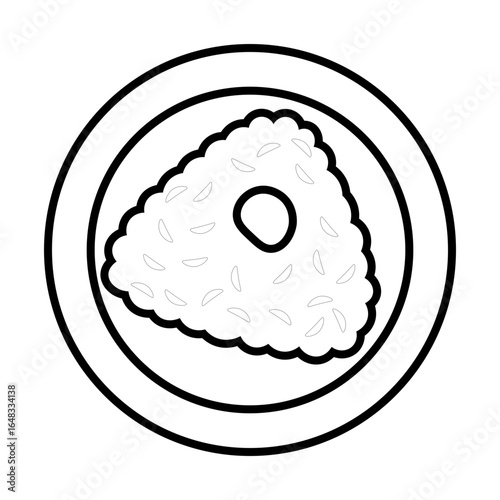out line coloring black and white thai food 