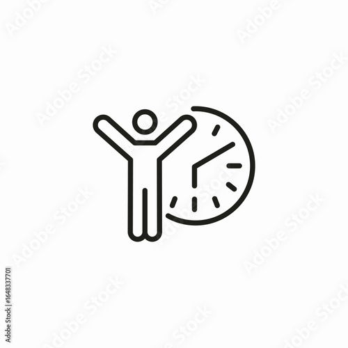 morning wakeup icon sign vector