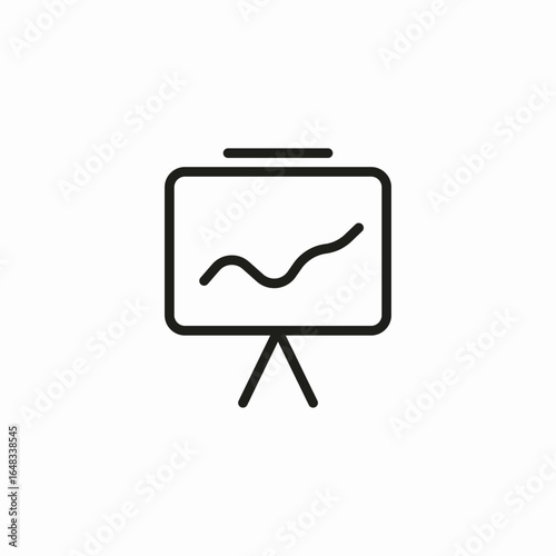 rising graph icon sign vector
