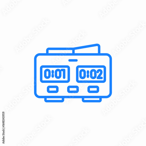 digital scoreboard icon sign vector