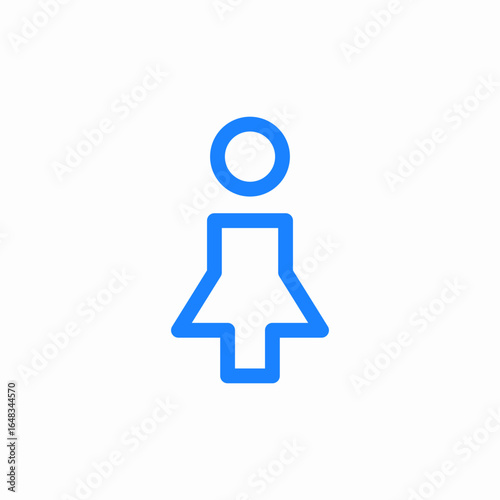 female gender icon sign vector