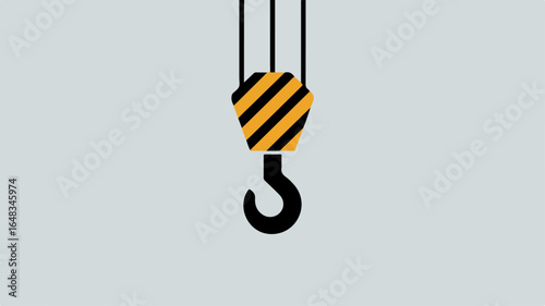 Crane Hook with Rope