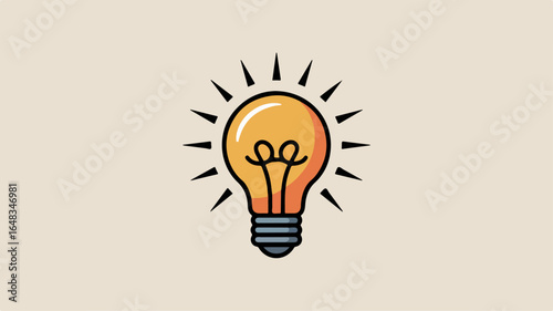 Light bulb icon representing idea and innovation