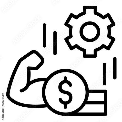 Strenght Outline Icon