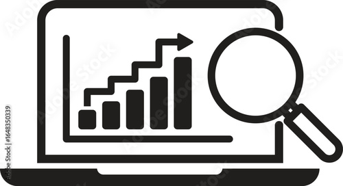data analysis icon, monitoring vector 