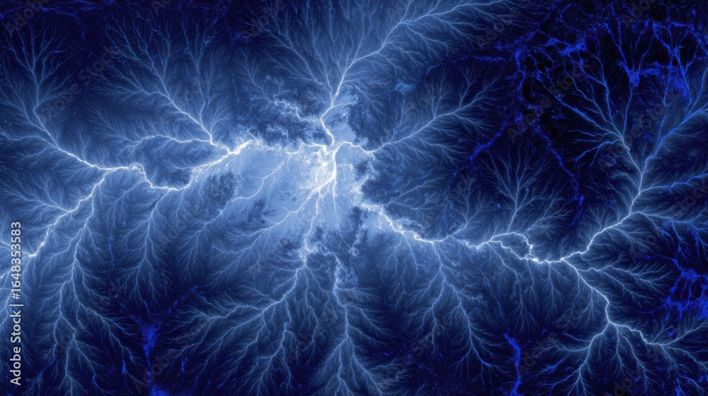 Obraz premium Abstract lightning pattern with dynamic energy and electrifying glow,