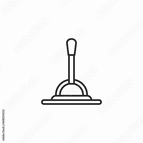 floor scrubber icon sign vector