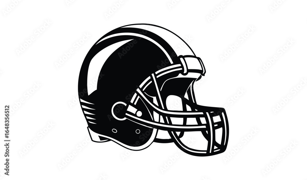 Fototapeta premium Classic american football helmet isolated on white background