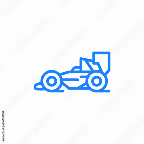 formula1 car icon sign vector