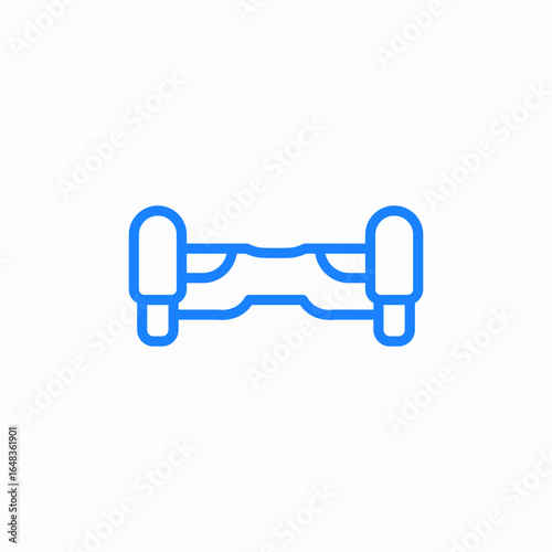 hoverboard gyroscooter icon sign vector