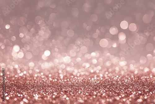 Abstract background of rose gold glitter