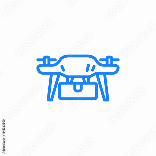 quadcopter drone icon sign vector