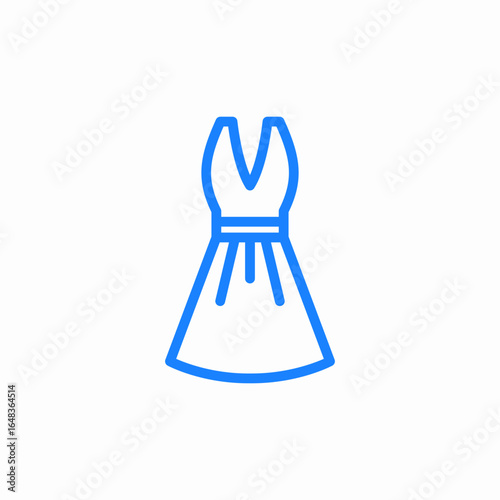 sundress dress strappy icon sign vector