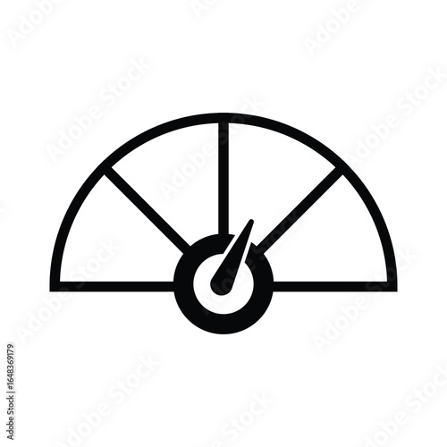 Risk or Satisfaction Meter - Gauge showing low to high
