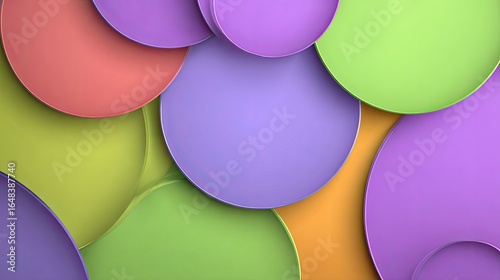 Abstract layered circles in vibrant colors (1)