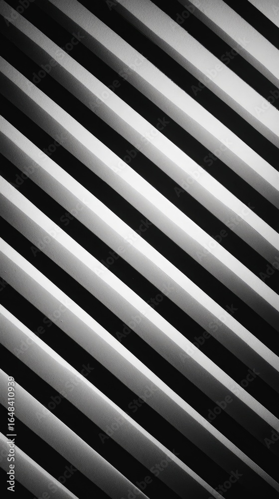 Obraz premium Diagonal, metallic, striped pattern