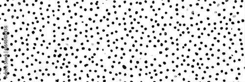 Abstract black and white polka dot pattern