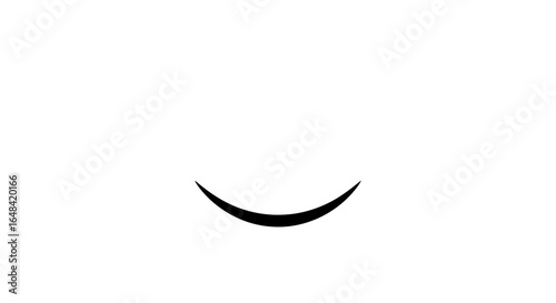 minimalist black crescent moon shape perfect for branding websites and modern design projects requiring a simple elegant and symbolic graphic element