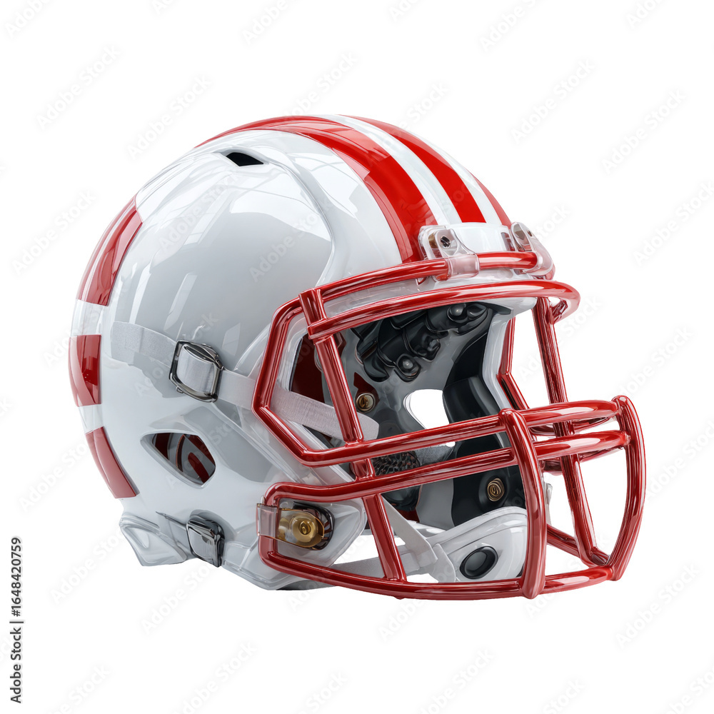 Fototapeta premium Isolated American Football Helmet on Transparent Background