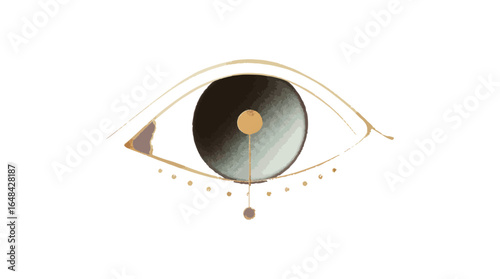 Eye graphic design illustration