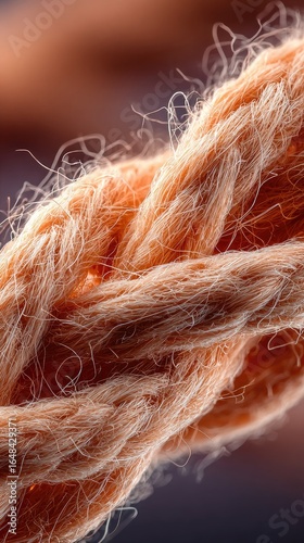 Close-up of a braided rope