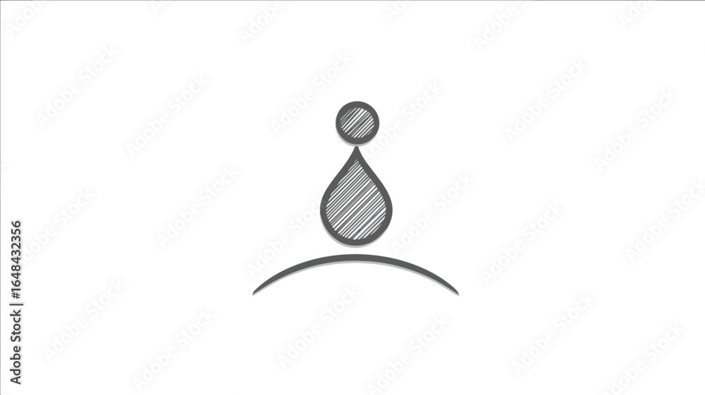 Fototapeta premium Water drop graphic design symbol