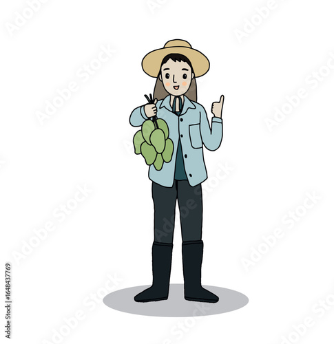 man holding mangoes from the garden