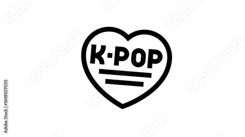 kpop minimalist line animation