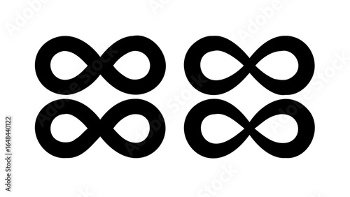Bold infinity symbol with creative loops endless loop