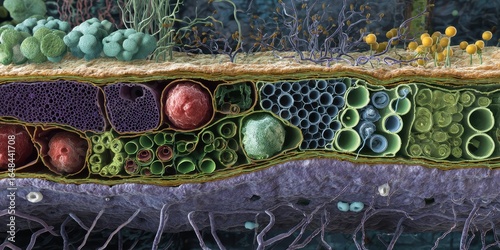 Microscopic Plant Cross Section