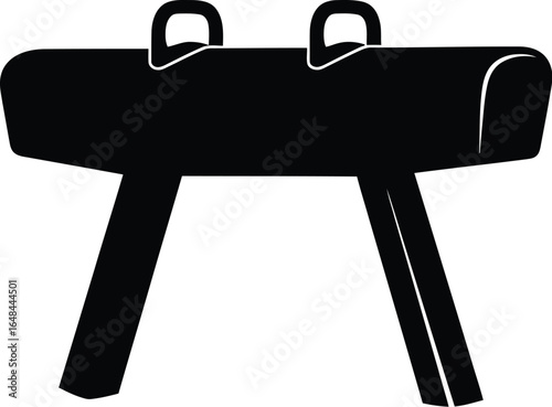 Pommel horse used in gymnastics for strength and balance