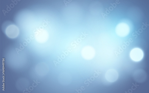 Cool Blue Bokeh Light Background, Soft Blurred Glow for Calm and Modern Design Concepts, Background decoration