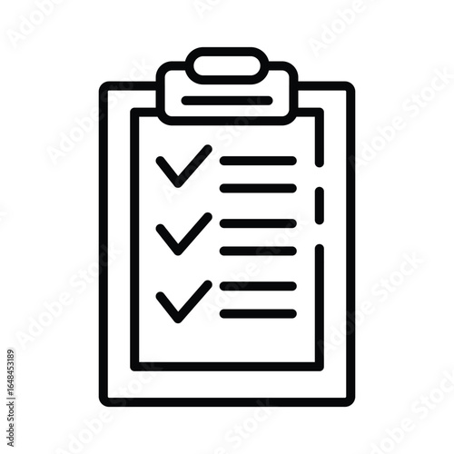 A clipboard with a checklist of items some with checkmarks and some with horizontal lines