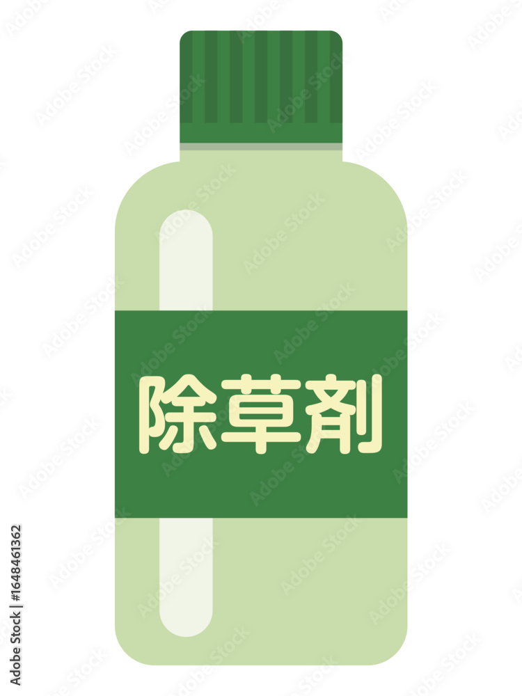 Fototapeta premium 瓶に入った除草剤のイラスト
