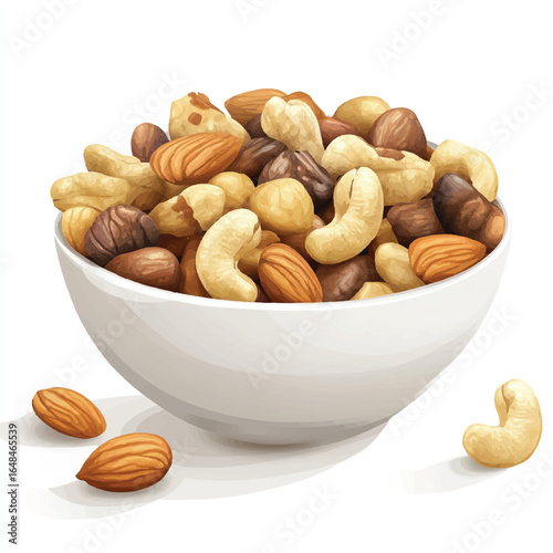 a handful of mixed nut