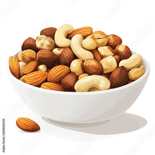 a handful of mixed nut